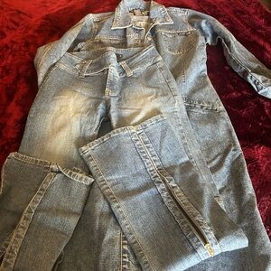 Vintage bell bottoms WTH vintage maxi coat sz sm